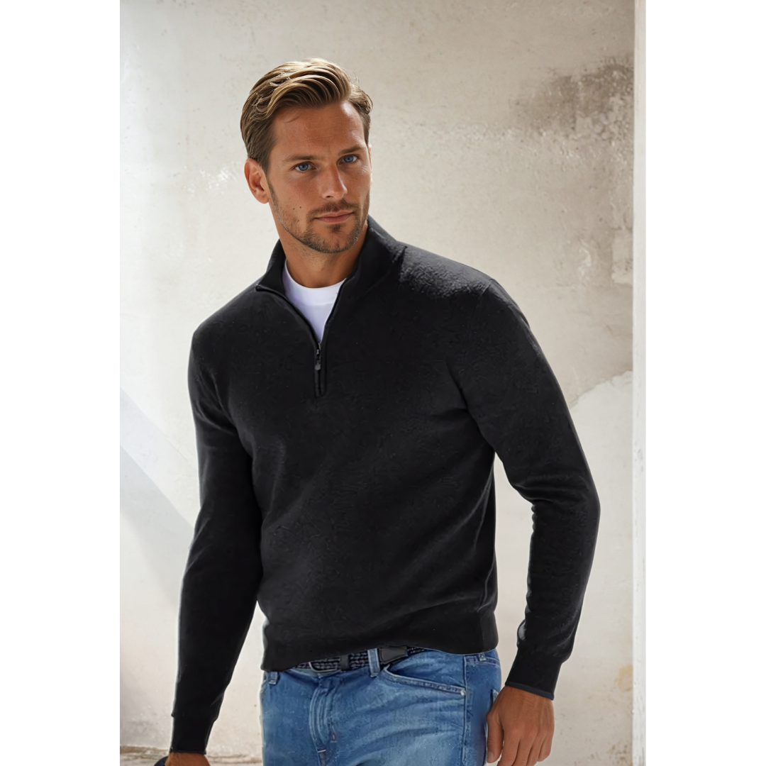 Classic Half-Zip Sweater for Men