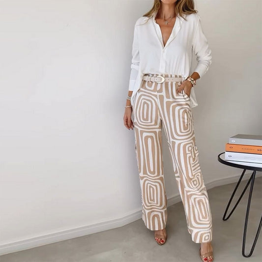 Elegant Long Sleeve Two Piece Set