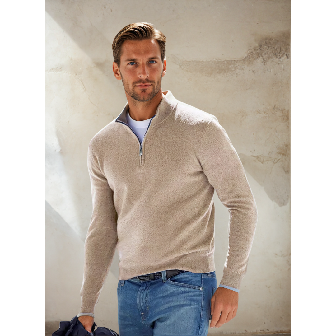 Classic Half-Zip Sweater for Men