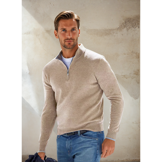 Classic Half-Zip Sweater for Men