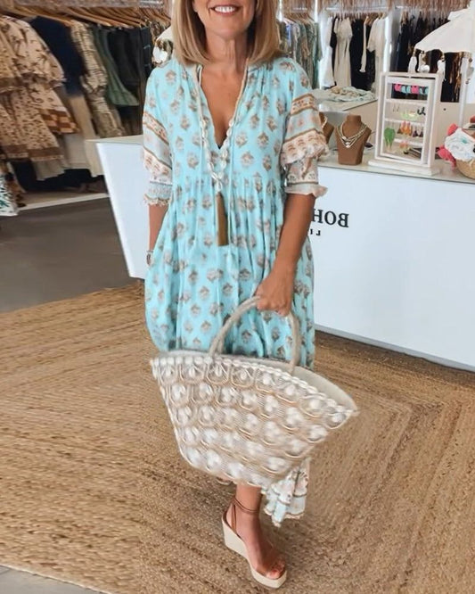 Hiley Printed Casual Dress for Women