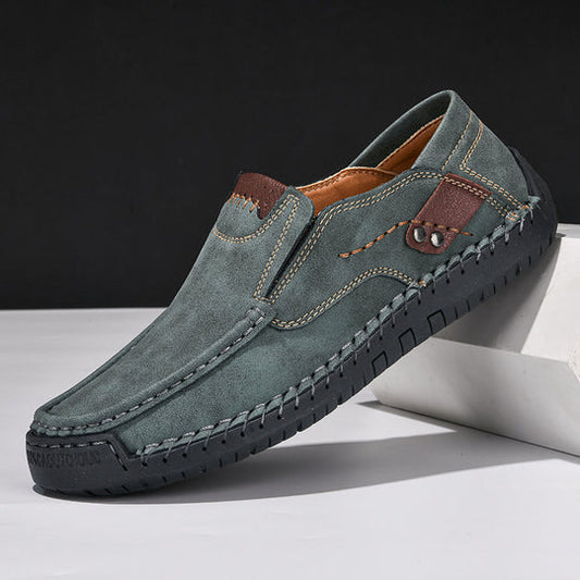 Leather Loafers with Non-Slip Sole for Men