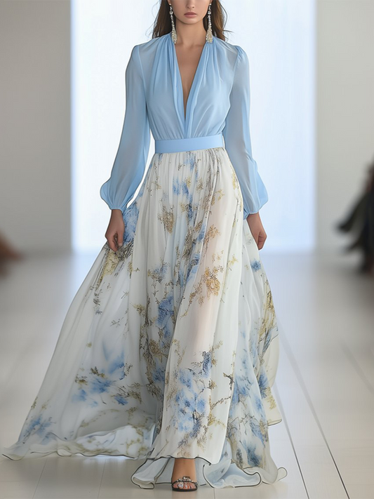 Jewel Elegant Floral Maxi Dress for Women
