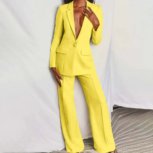 Tailored Blazer & Wide-Leg Trousers for Women